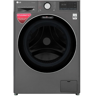 Máy giặt sấy LG AI DD 10.5 kg FV1450H2B lồng ngang