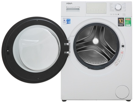 Máy giặt Aqua Inverter 8.5 kg AQD-D850E.W lồng ngang 