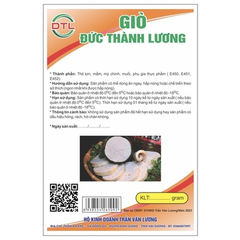 Giò Đức Thành Lương